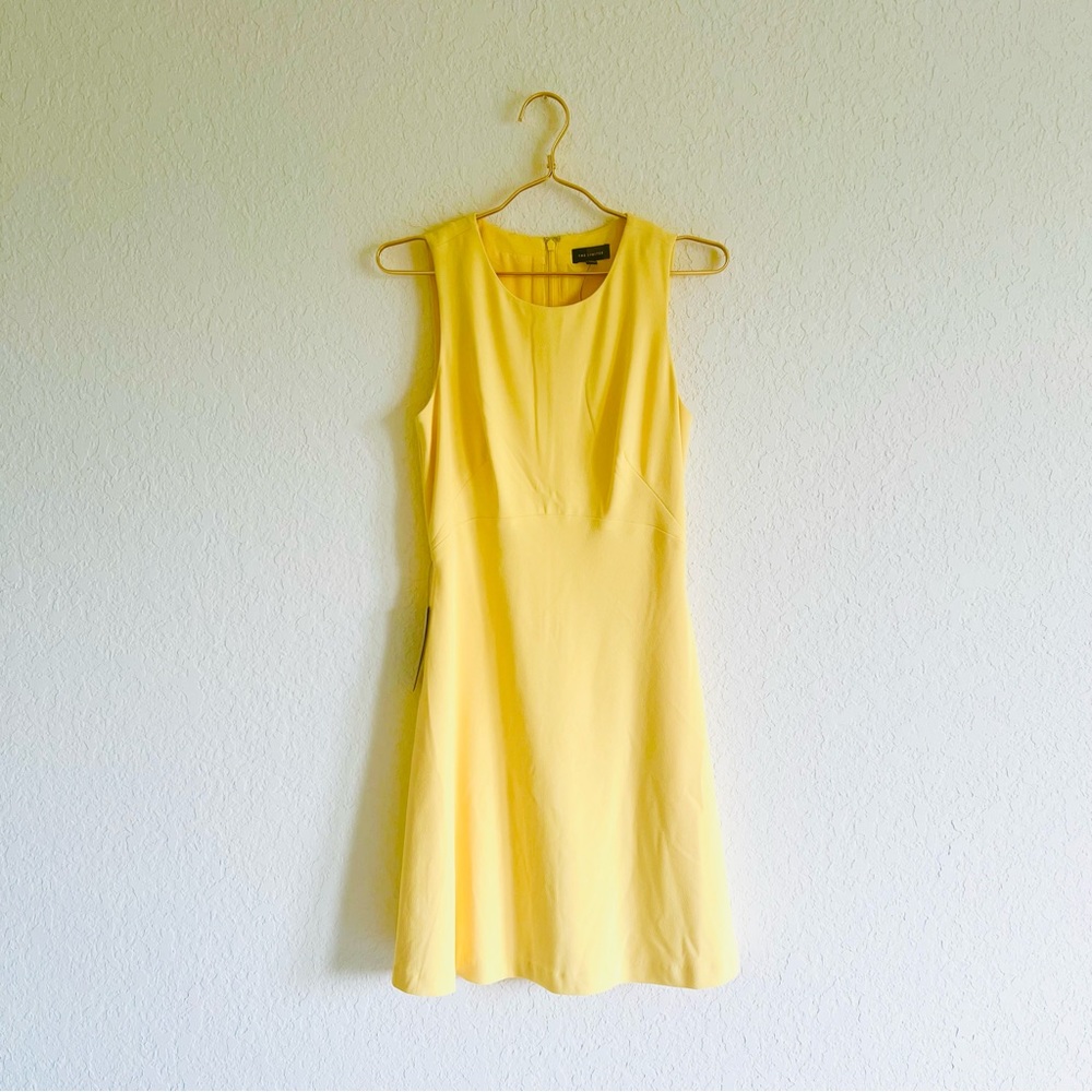 NWT The Limited Yellow Sleeveless Fit & Flare Dress 🌼💛